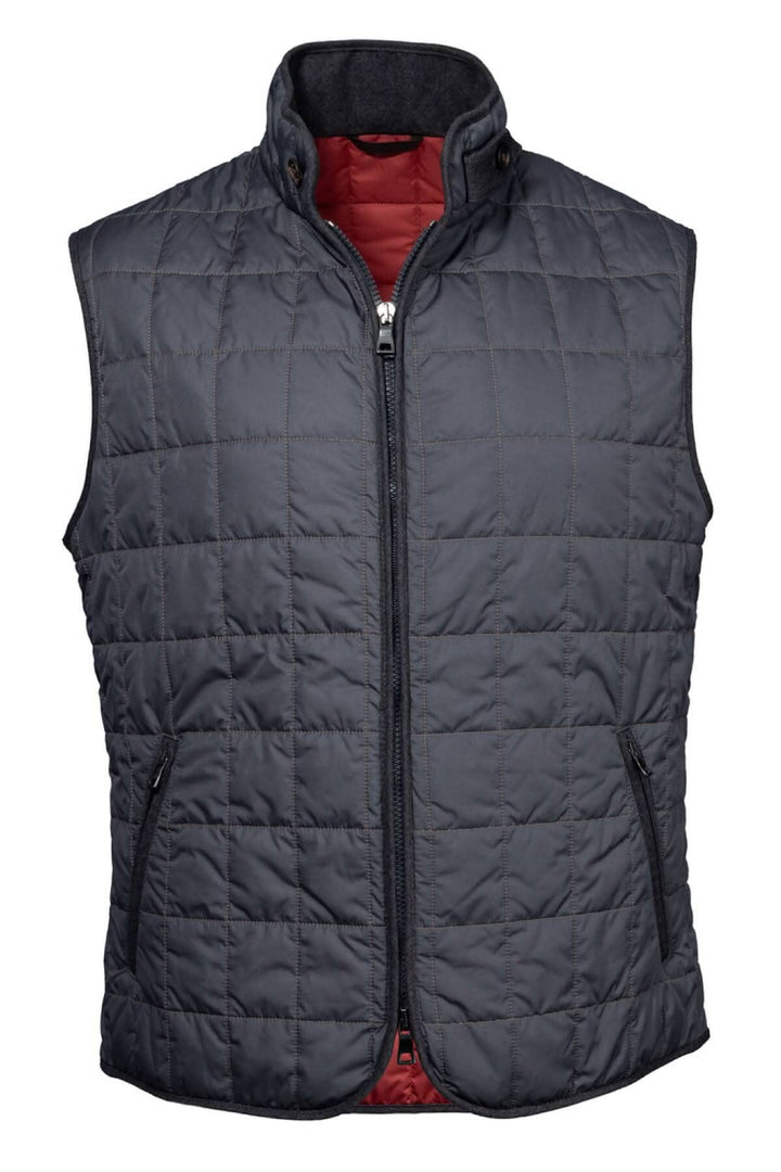 Veste sans manche en nylon matelassée, déperlant, avec poches zippées, idéale pour l'automne et l'hiver.