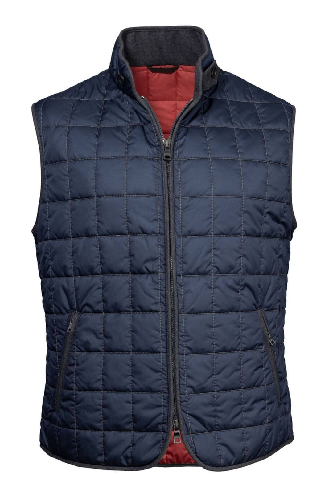 Veste sans manche en nylon, matelassée et déperlant, idéale pour l'automne et l'hiver avec poches zippées.