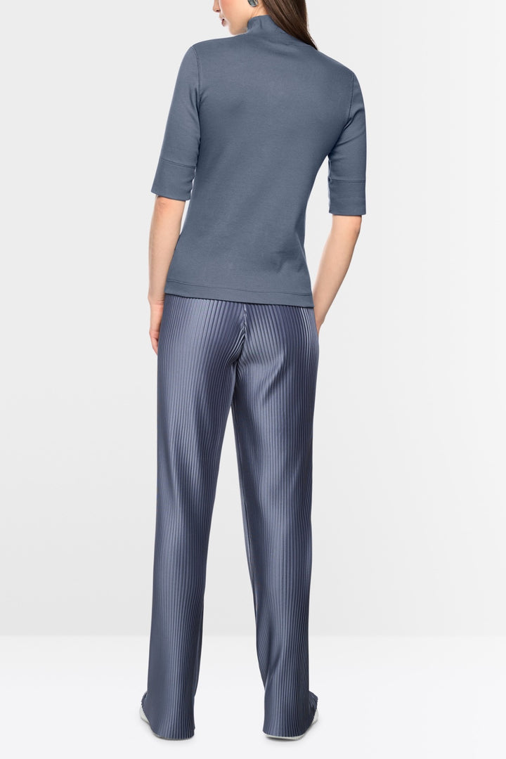 3/4-Sleeve Turtleneck Top
