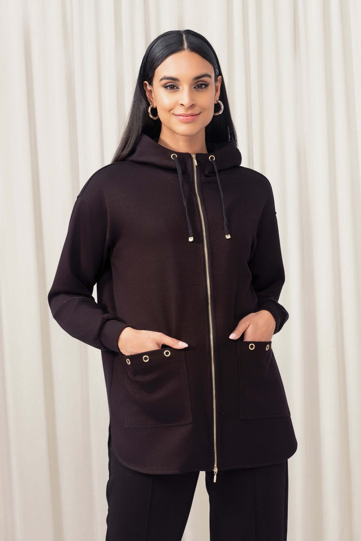 Cardigan à capuche