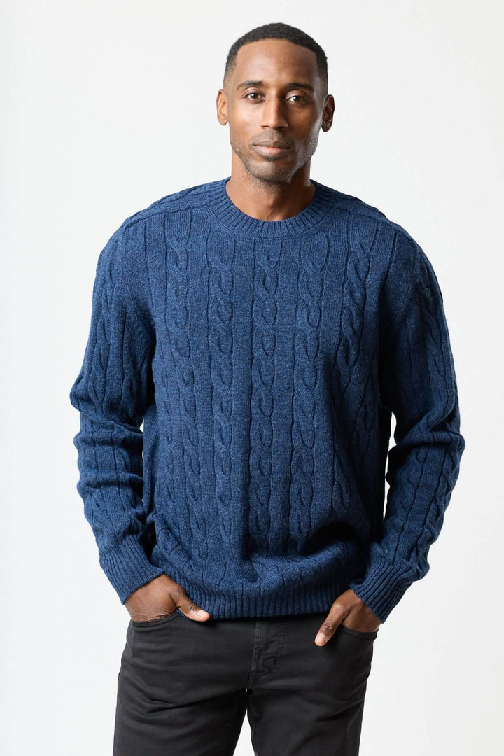 Chandail torsadé col rond