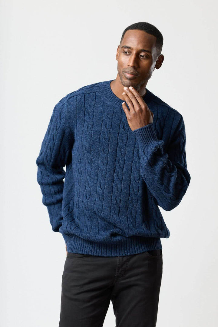 Chandail torsadé col rond