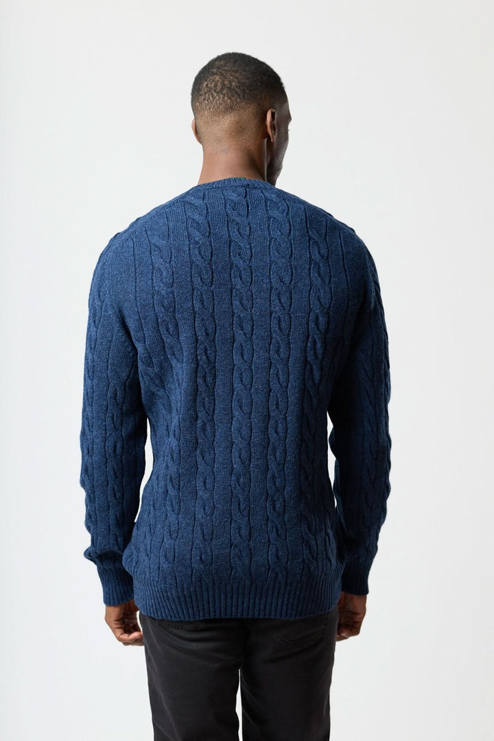 Chandail torsadé col rond