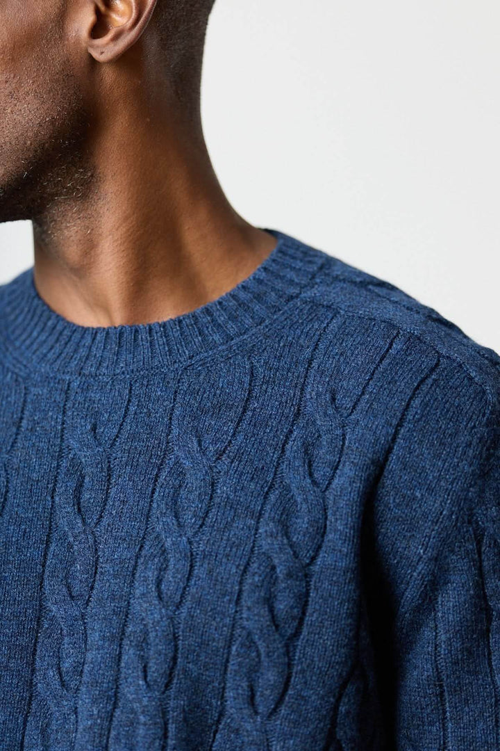 Chandail torsadé col rond