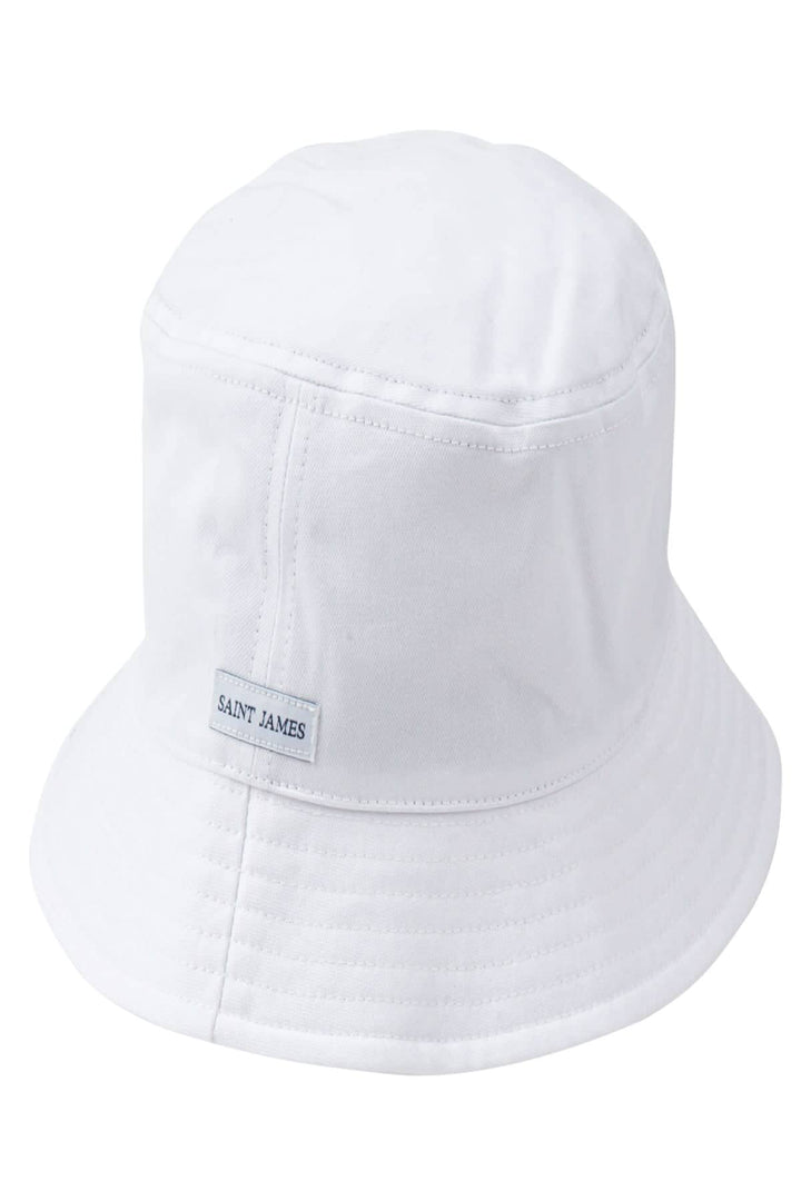 Bob en coton blanc, modèle 830 BOB U, parfait pour la pêche et la protection solaire.