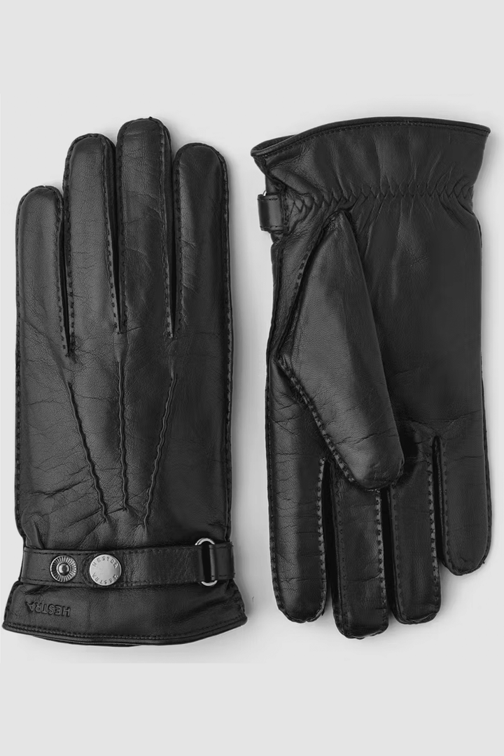 Gants de cuir Jake en nappa d'agneau italien, élégants et confortables, avec doublure en laine tricotée.