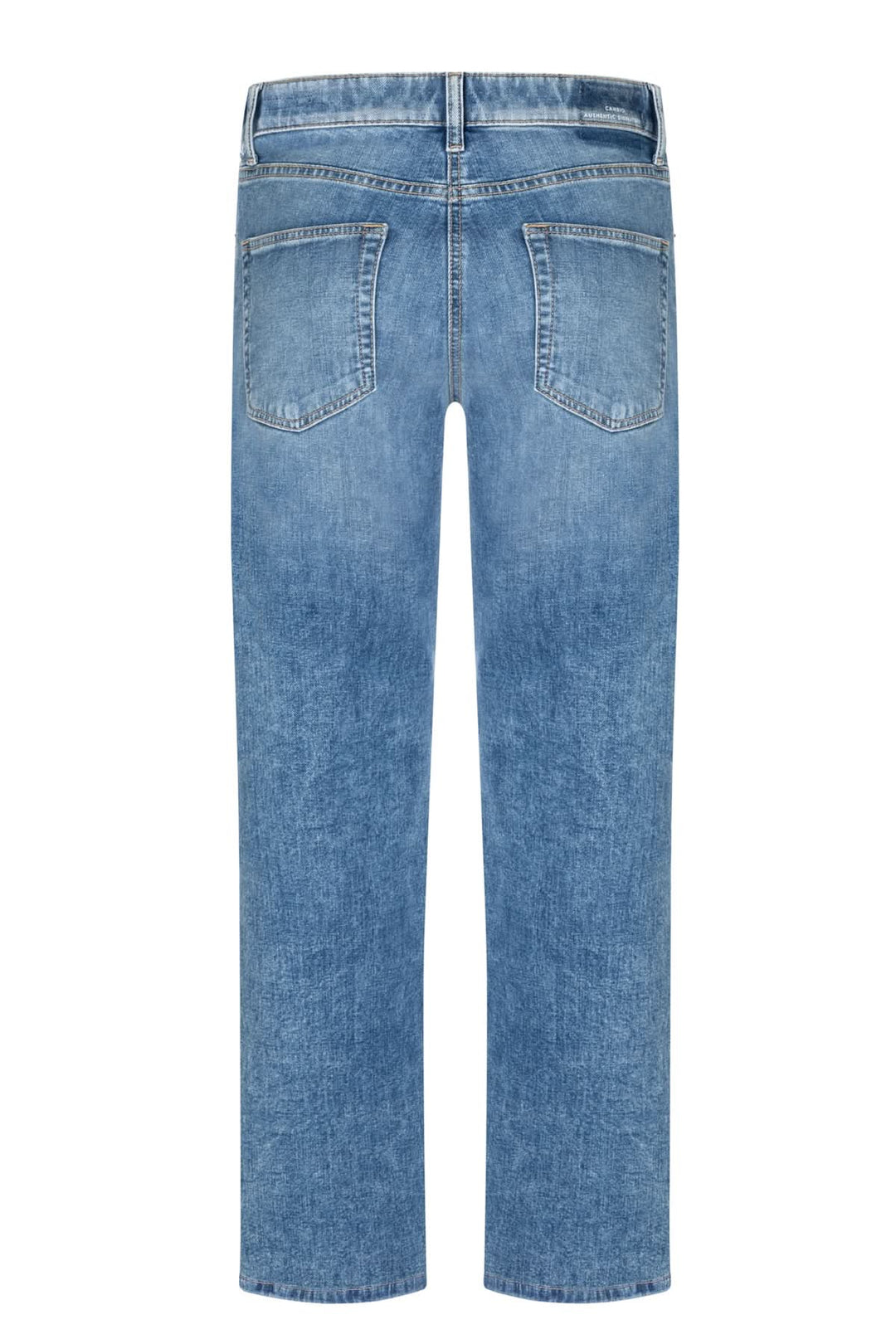 Jeans droit Gini en denim bleu avec coupe droite, idéal pour une tenue polyvalente et moderne. Découvrez le Jeans droit Gini.