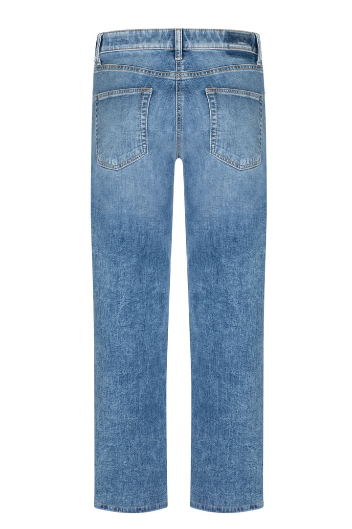 Jeans droit Gini en denim bleu avec coupe droite, idéal pour une tenue polyvalente et moderne. Découvrez le Jeans droit Gini.
