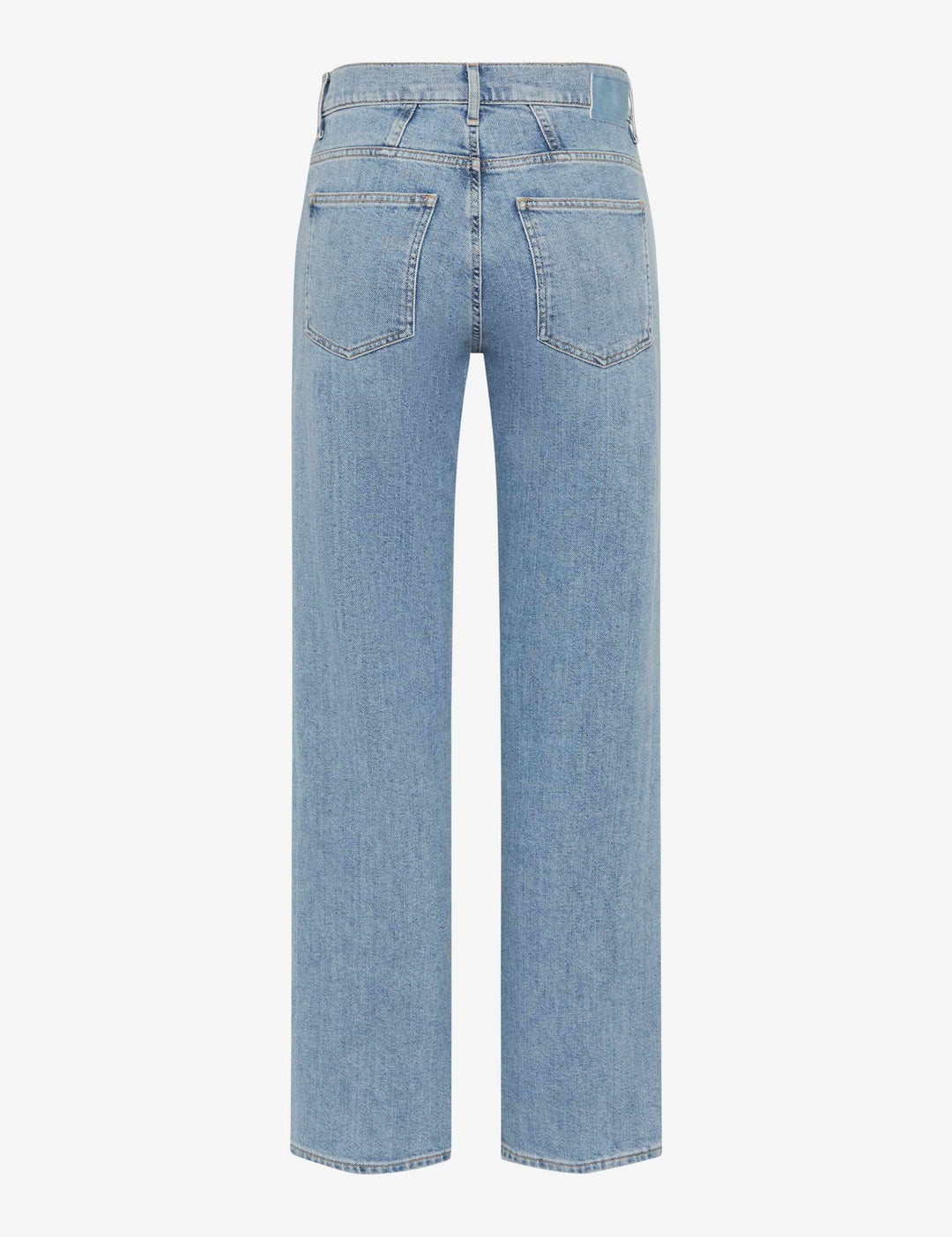 Jeans palazzo Maine, coupe évasée, taille haute, denim léger, look contemporain.