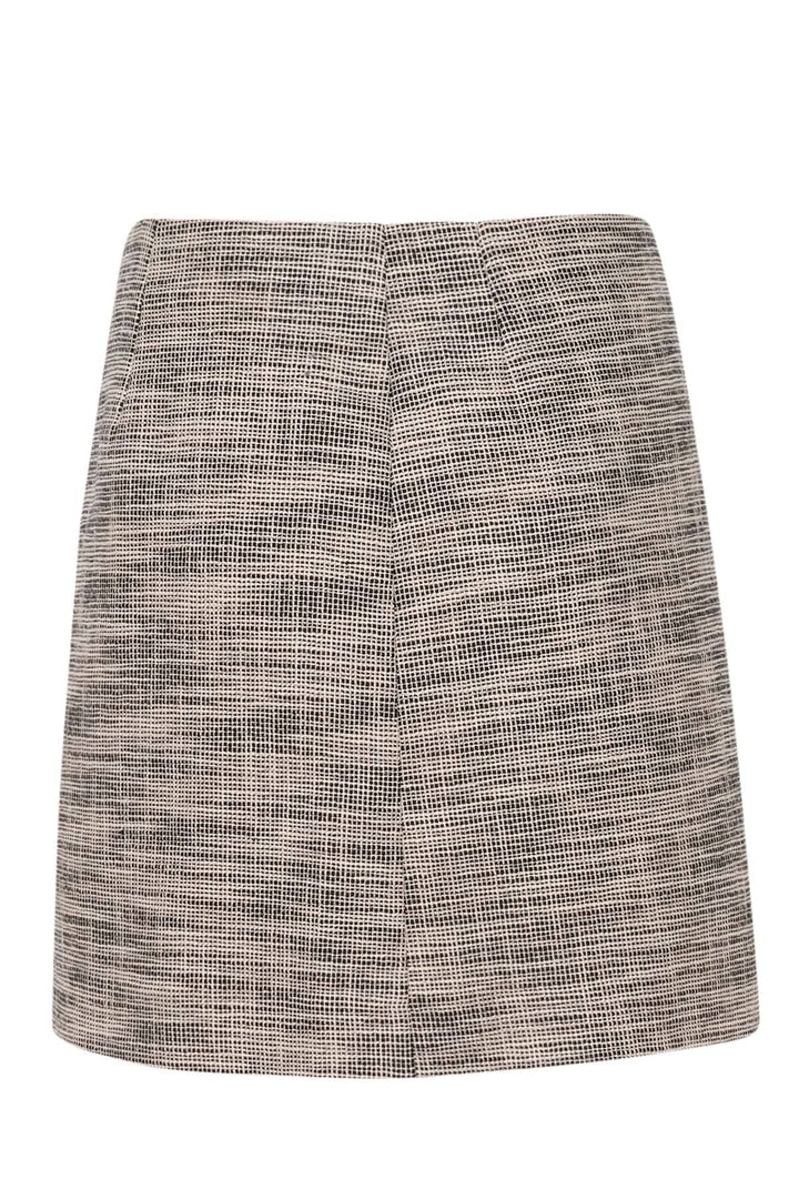 Jupe Zaccai à motif de petits carreaux - coupe droite, longueur mi-cuisse, idéale pour un look professionnel au bureau.