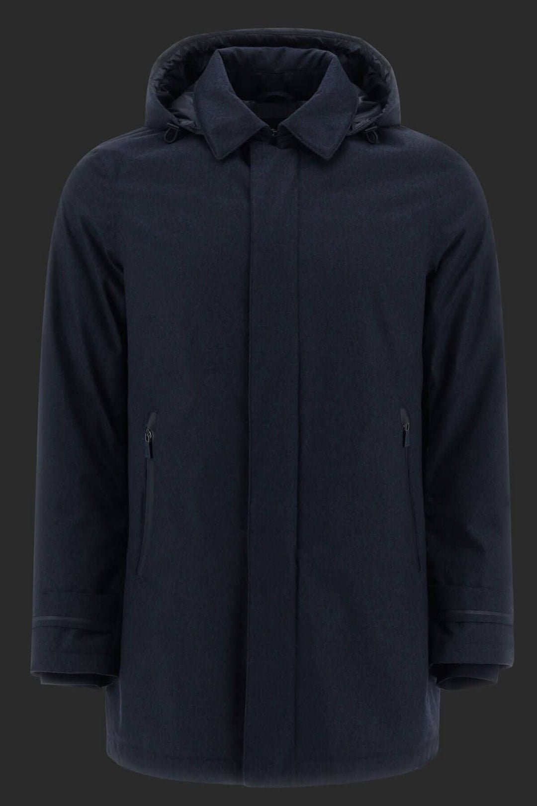 Manteau carcoat en polyester effet laine mélangée, élégant et résistant à l&