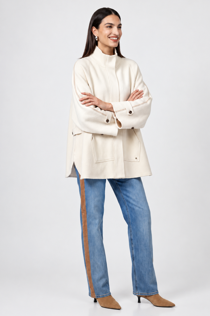 Jeans avec bande contrastante