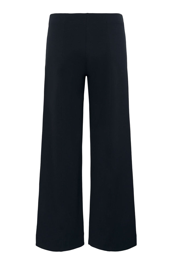 Pantalon classique Vinda, pantalon à jambe large avec taille élastique, idéal pour bureau et week-end, offrant confort et élégance.