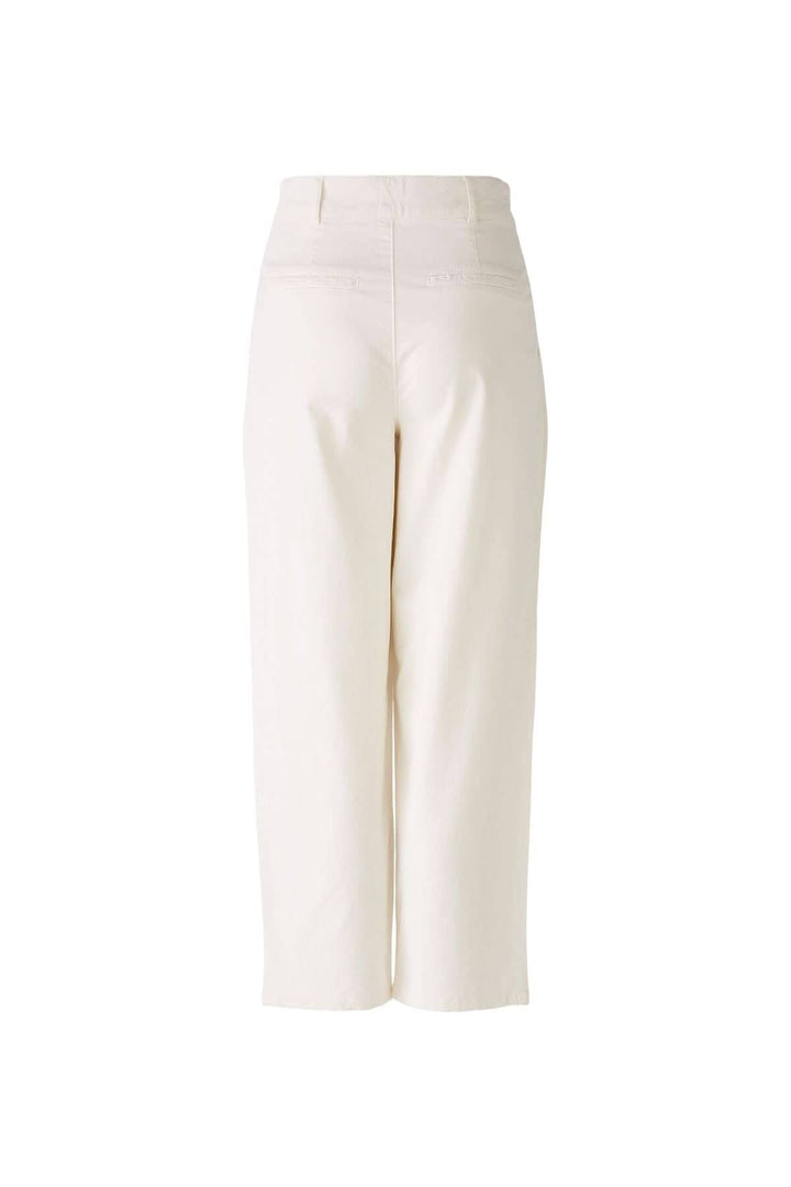 Pantalon ample blanc avec poches, longueur jusqu&