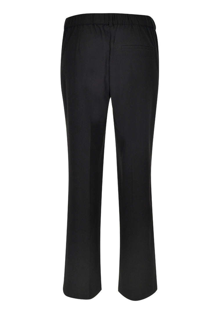 Pantalon coupe droite noir pour homme, parfait pour le bureau et la vie quotidienne, offrant une silhouette structurée et élégante.