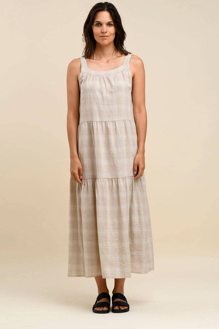 Robe Blair à imprimé en carreaux, longueur jusqu&