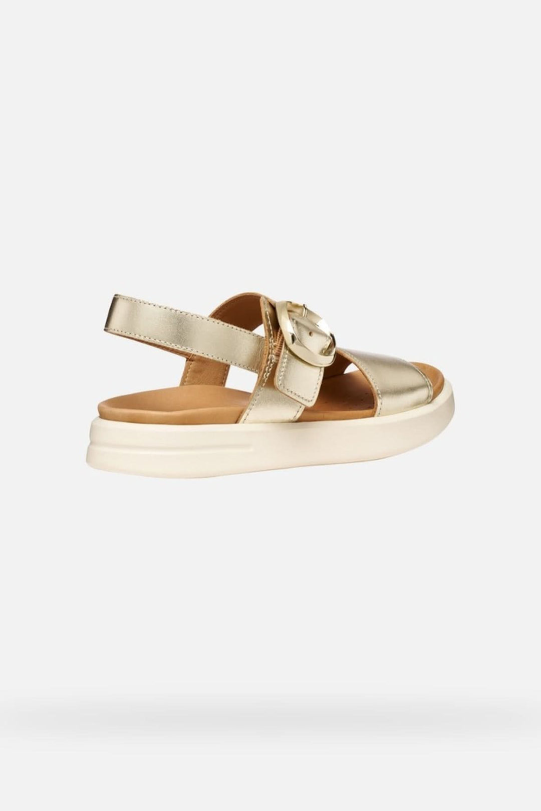 Sandales plateforme Xand 2S en cuir métallisé avec bride, offrant confort et respirabilité pour un style urbain décontracté.