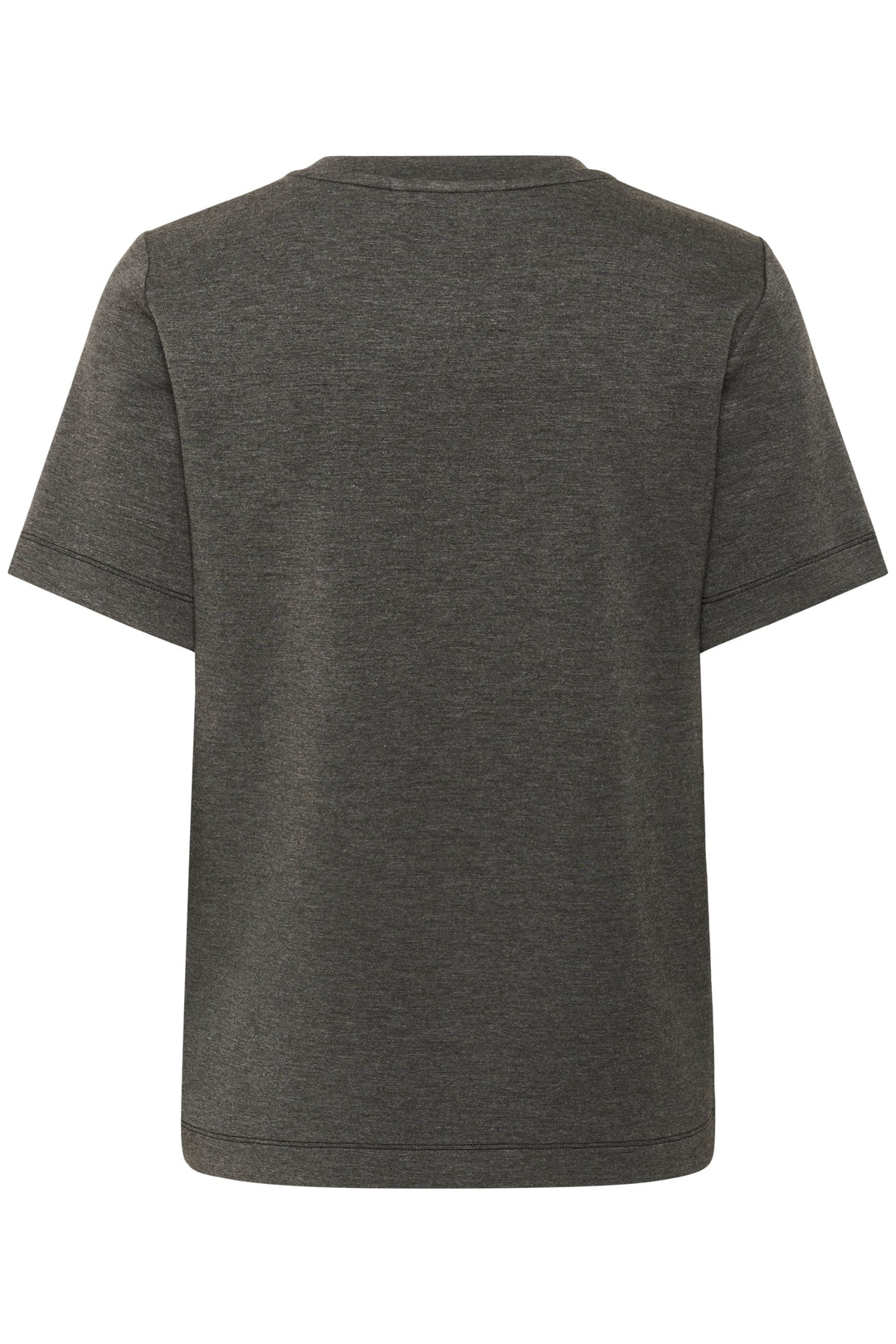 T-shirt Vincent à manches courtes, couleur grise, vue arrière, coupe droite et design minimaliste.