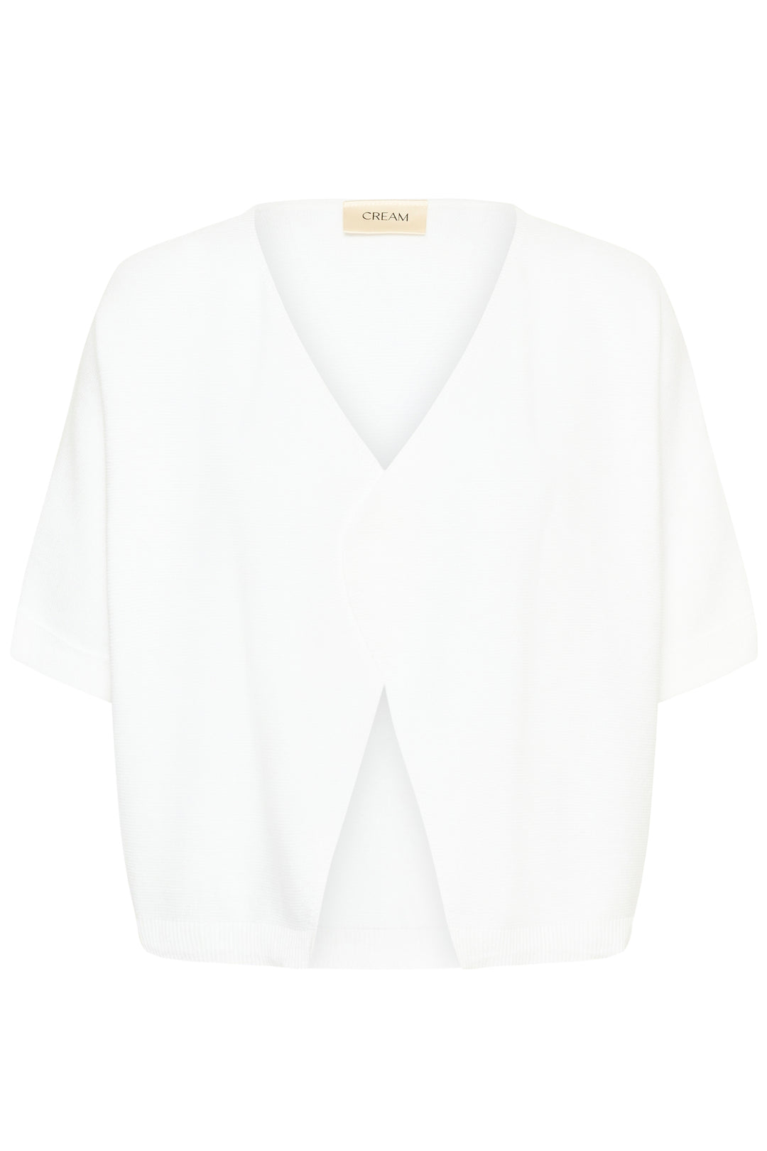 Veste avec manches Sillar, légère et fluide, idéale pour superposer sur une camisole ou une robe, manches courtes avec revers.