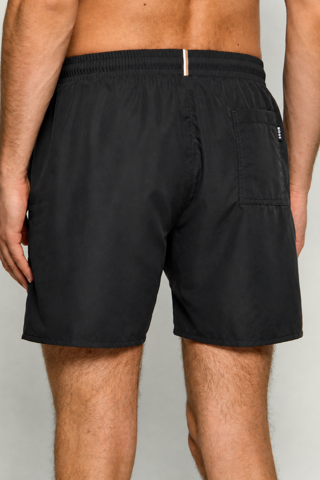 Swimsuit with an elastic waistband
