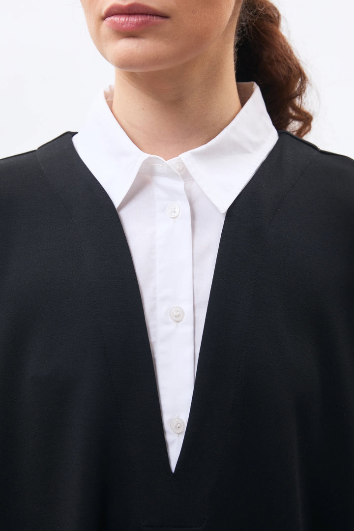 Blouse Malia ample à effet chemisier superposé pour femme Humility