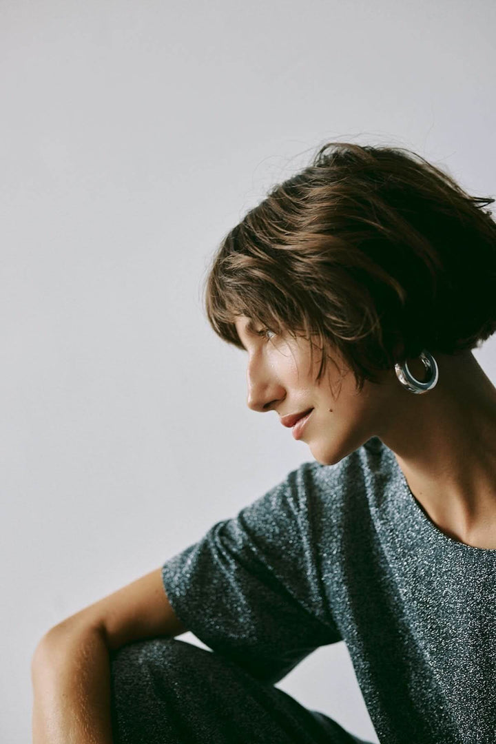 Haut scintillant à dos dégagé Verrona