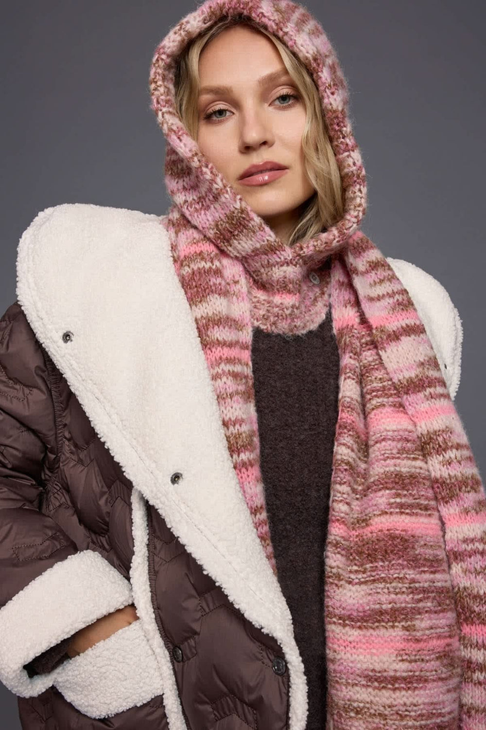 Women's knit hood by Marc Cain