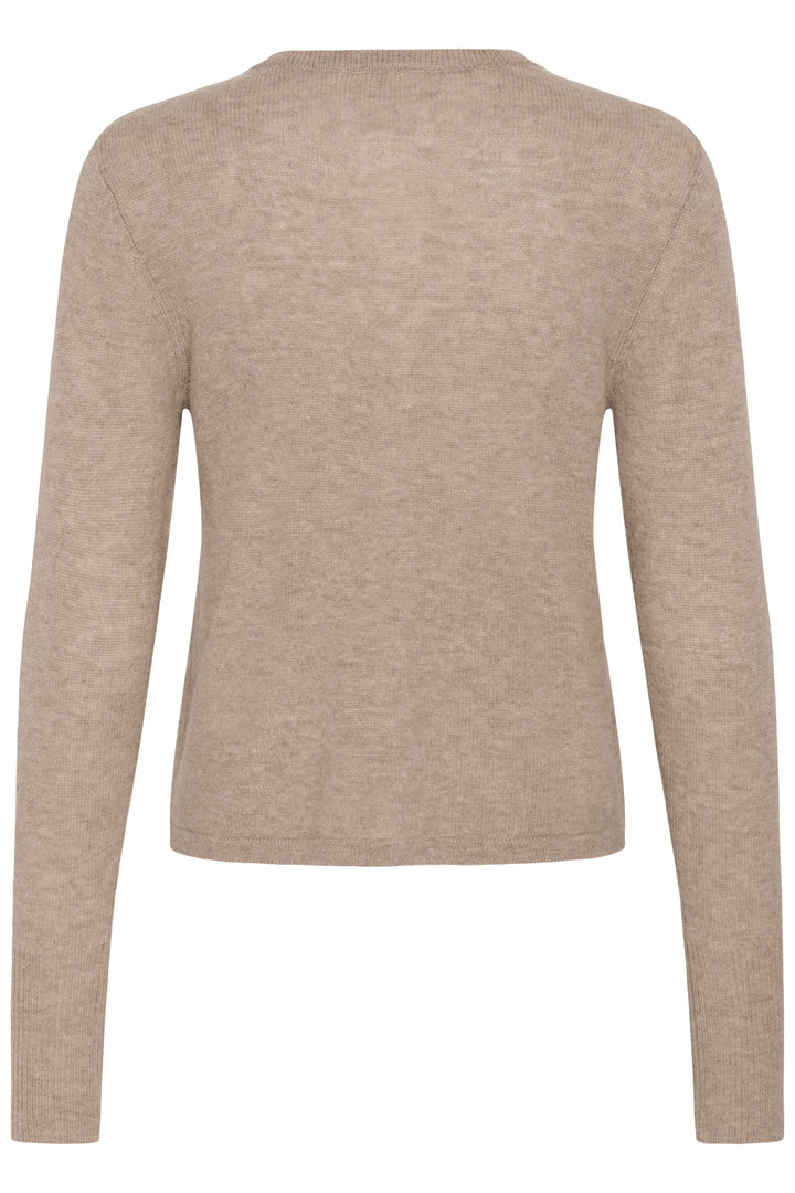 Cardigan Cashie en tricot à col rond pour femme Kaffe