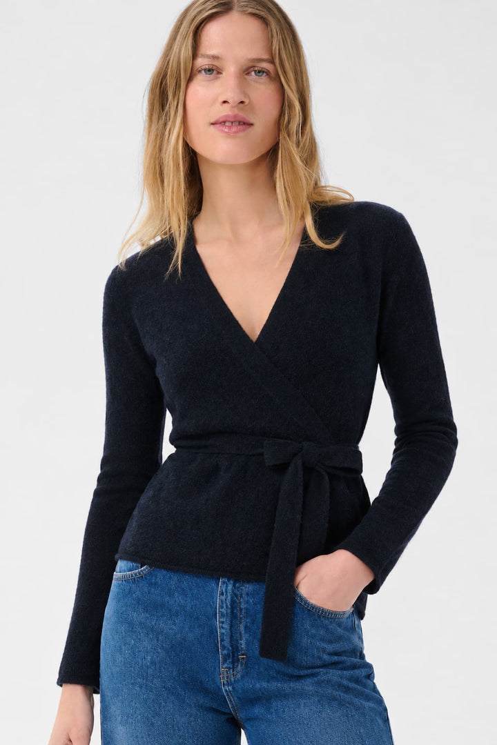 Cardigan Dumitra cache-cœur à nouer pour femme Part Two