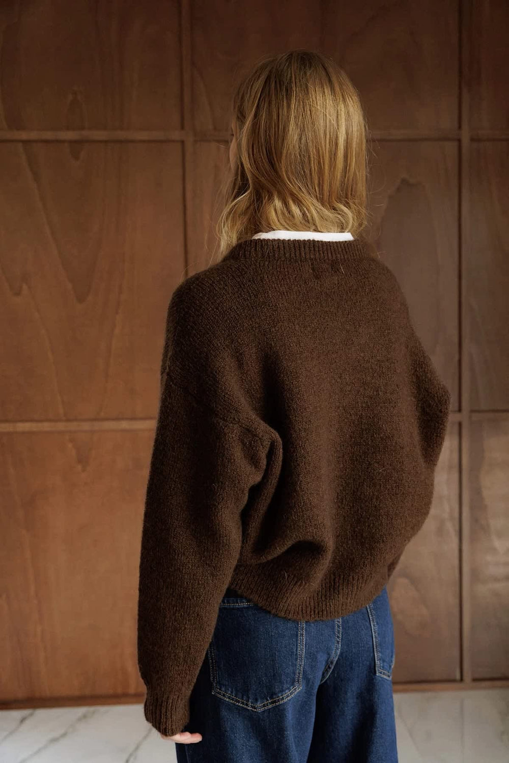 Cardigan en tricot à fermeture éclair pour femme Indi & cold