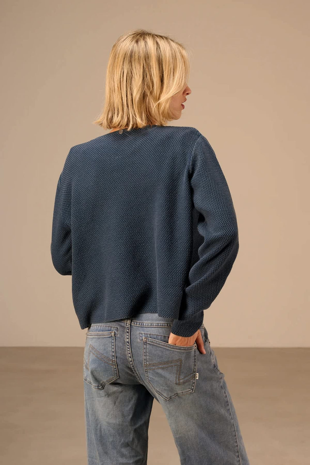 Cardigan en tricot texturé pour femme Nile