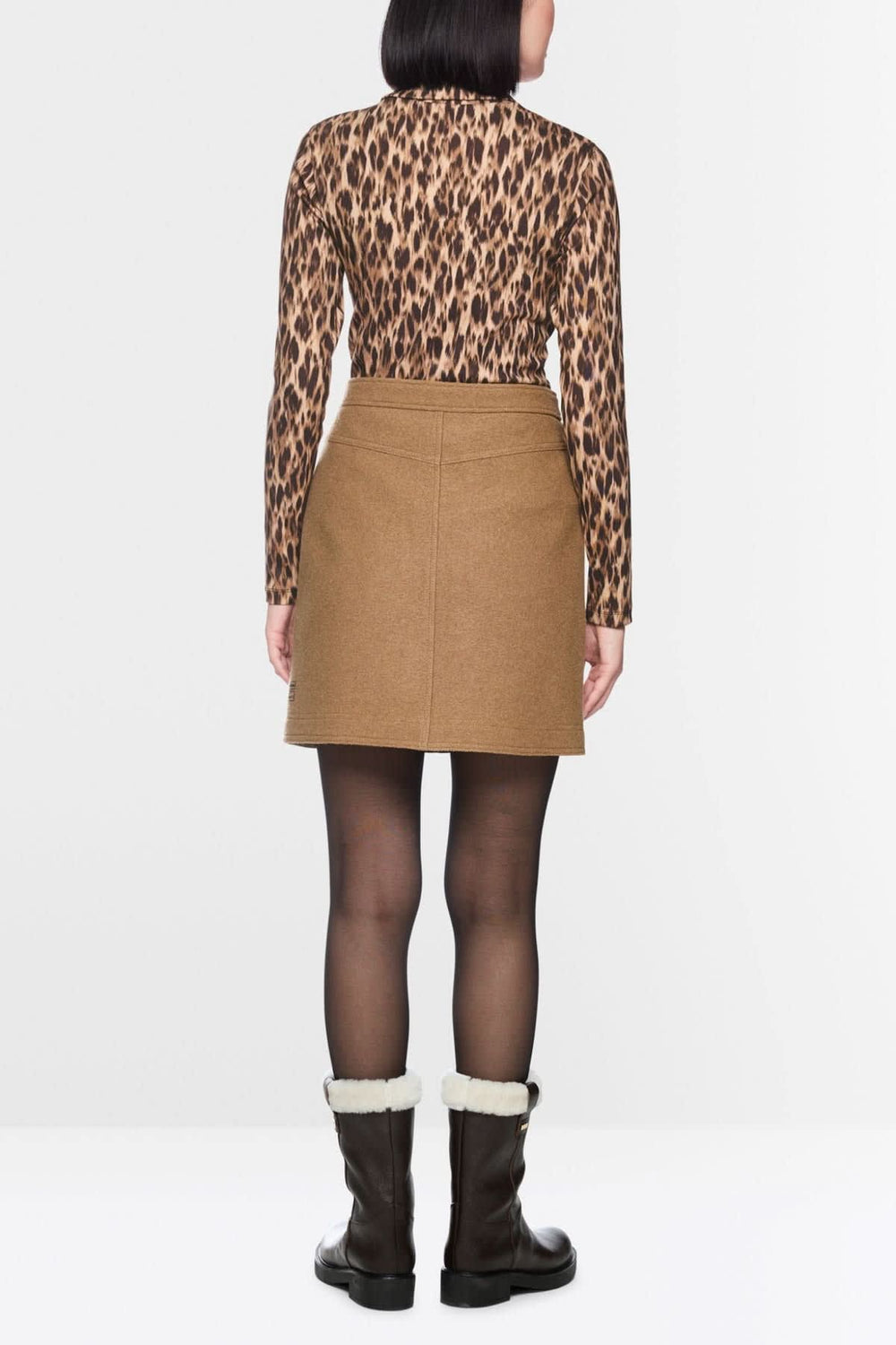 Chandail à col roulé imprimé léopard pour femme Marc Cain