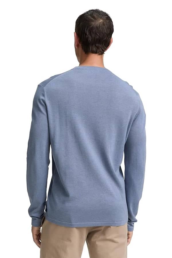 Front view of a blue Tom Tailor long-sleeve men&
