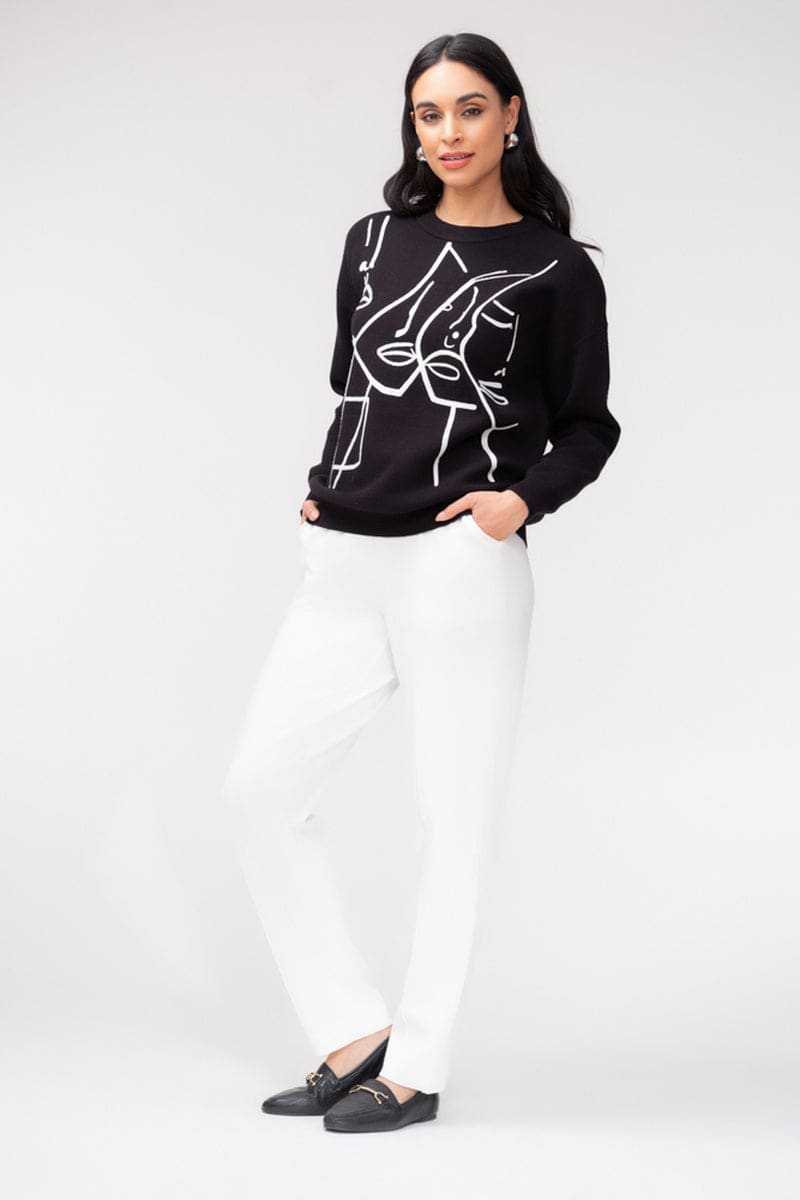 Chandail à motif graphique pour femme Elena Wang