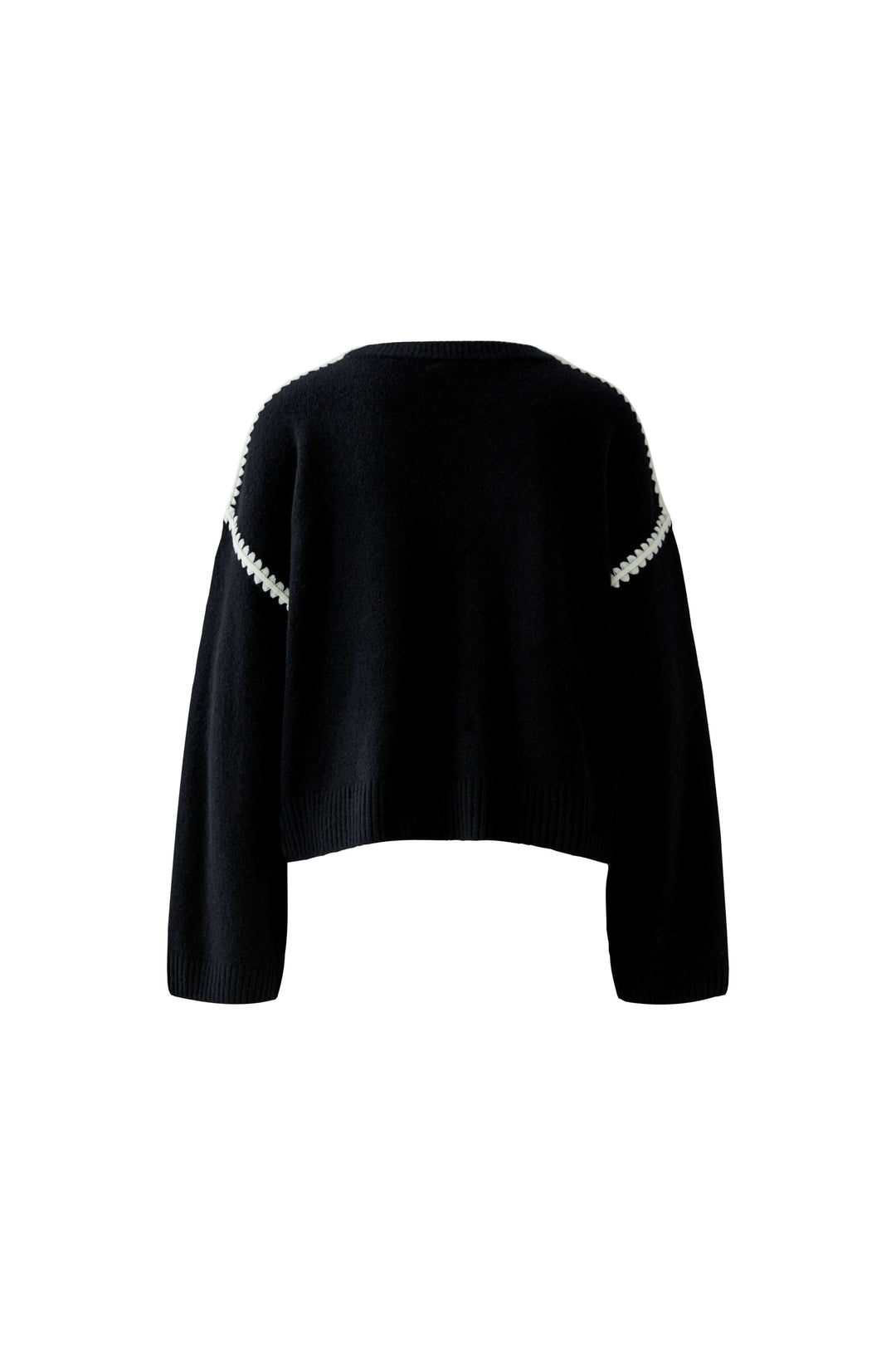 Chandail en tricot à coutures contrastantes pour femme Oui