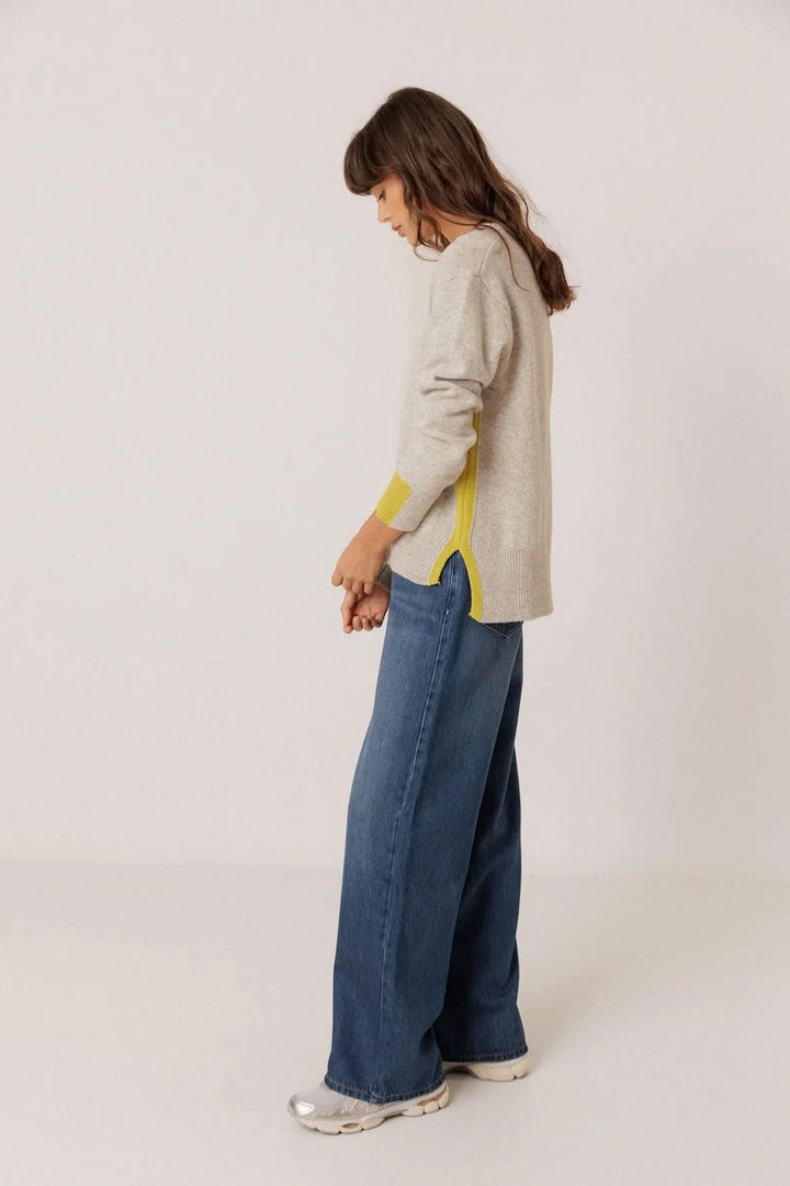 Chandail en tricot à détails contrastants pour femme Indi &amp; cold