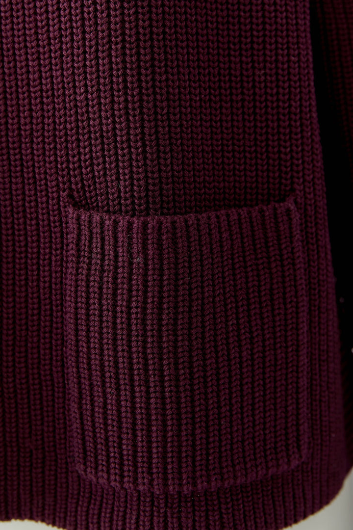 Chandail en tricot côtelé à col montant pour femme Oui