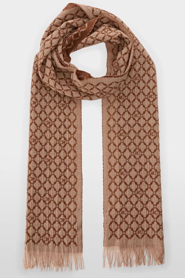 Écharpe en laine double face bicolore avec franges, motif élégant, douce et chaude, fabriquée en Italie.