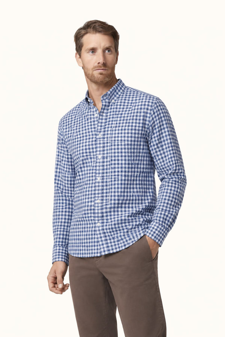 Chemise à carreaux vichy vue de face pour homme Paul and Shark