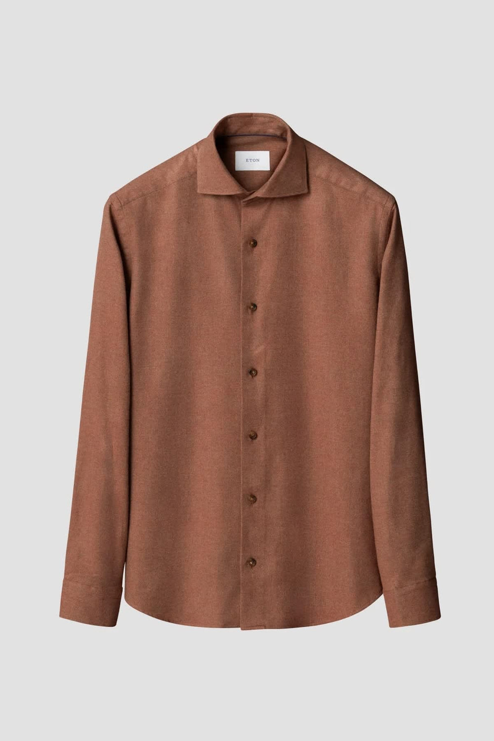 Eton men's flannel shirt with Italian collar