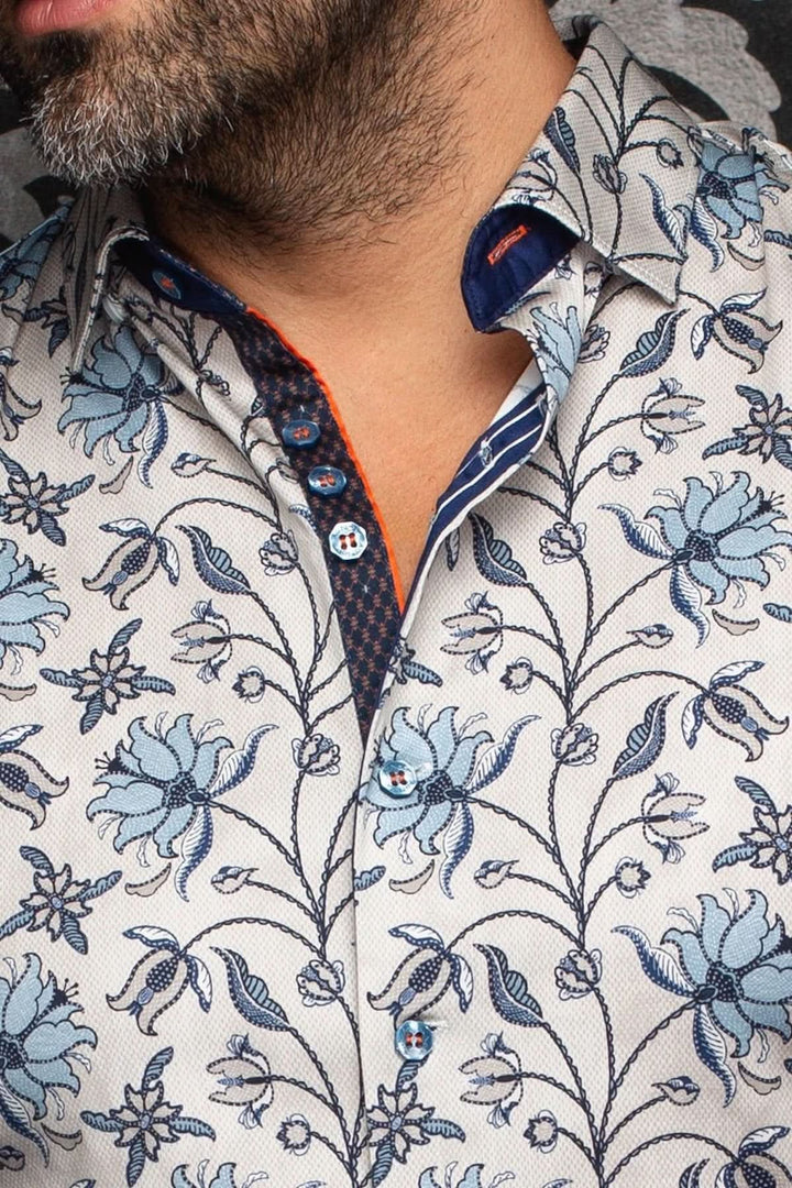 Contemporary Floral-Print Shirt