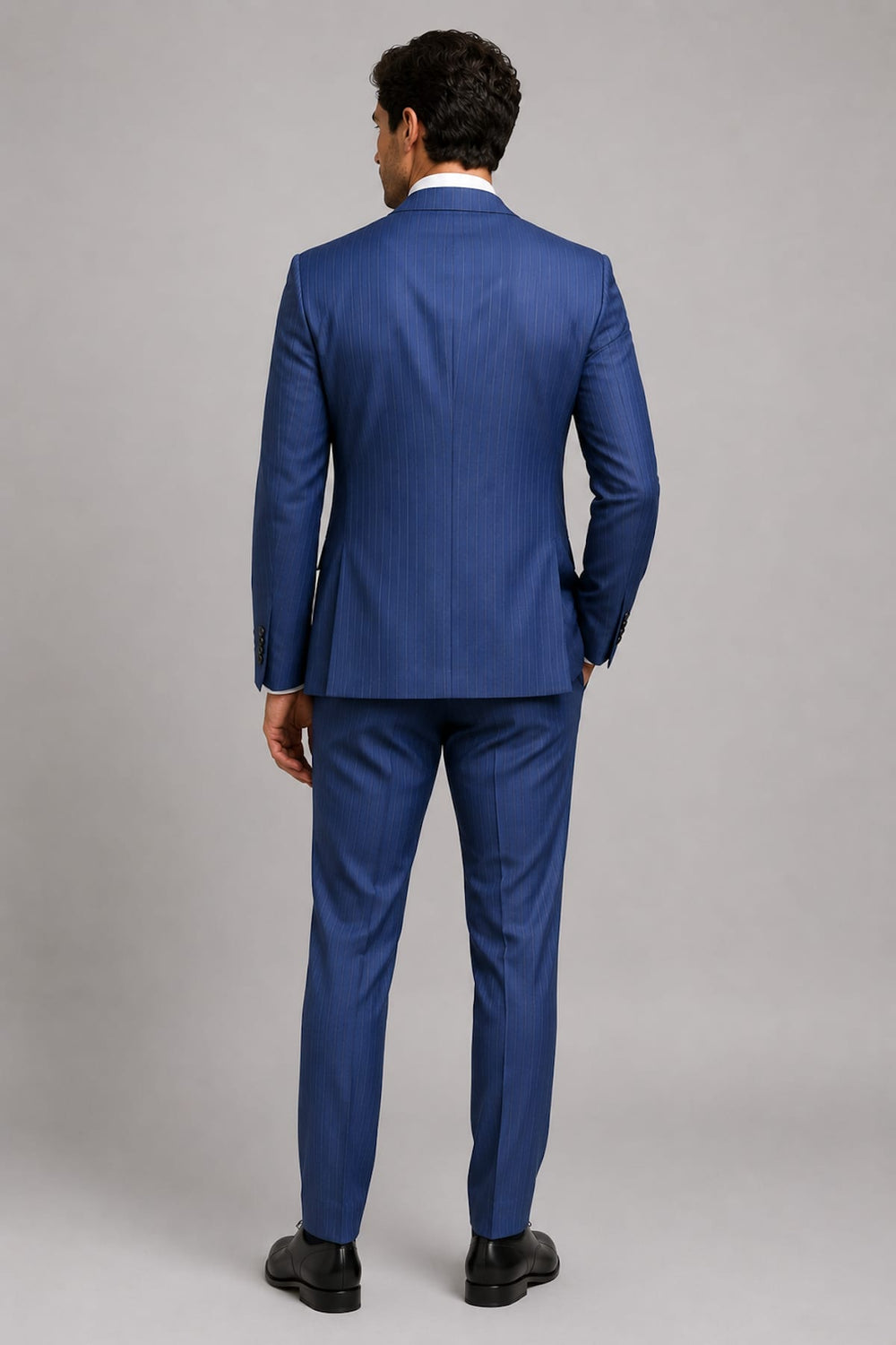 Full details: Jack Victor men's fine-striped gray shirt - Valérie Simon