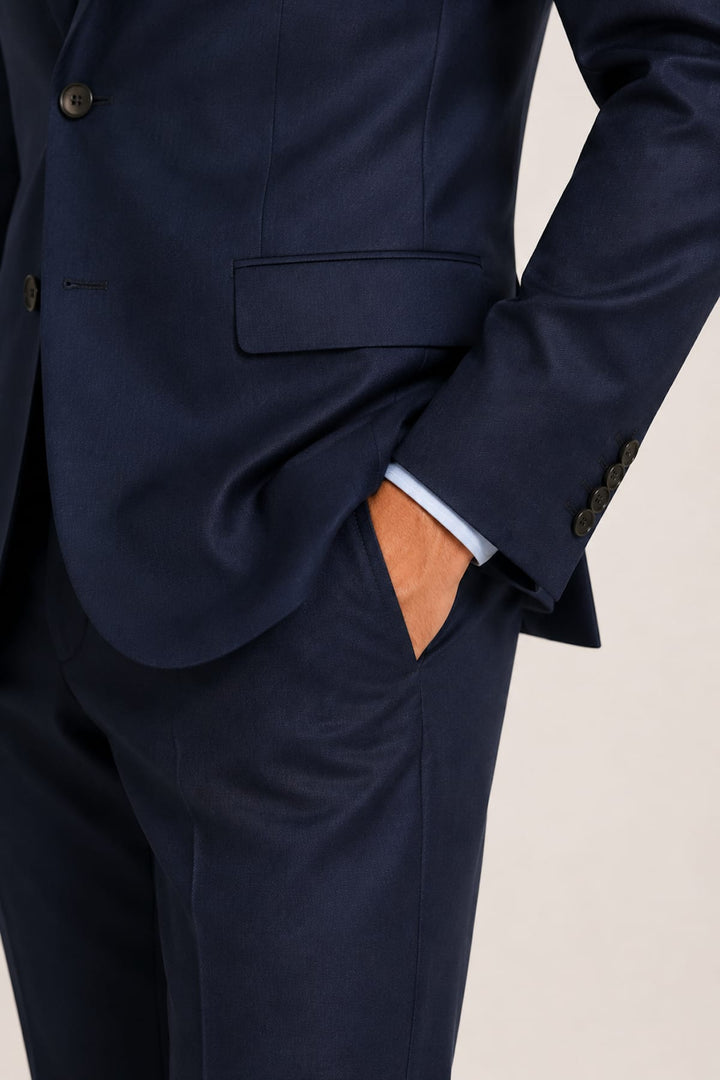 Vue portée complet moderne en laine gris pour homme Atelier - Valérie Simon