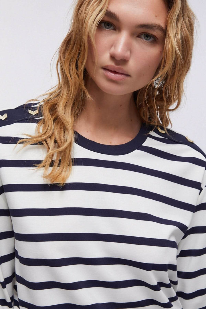 Chandail rayé à manches longues