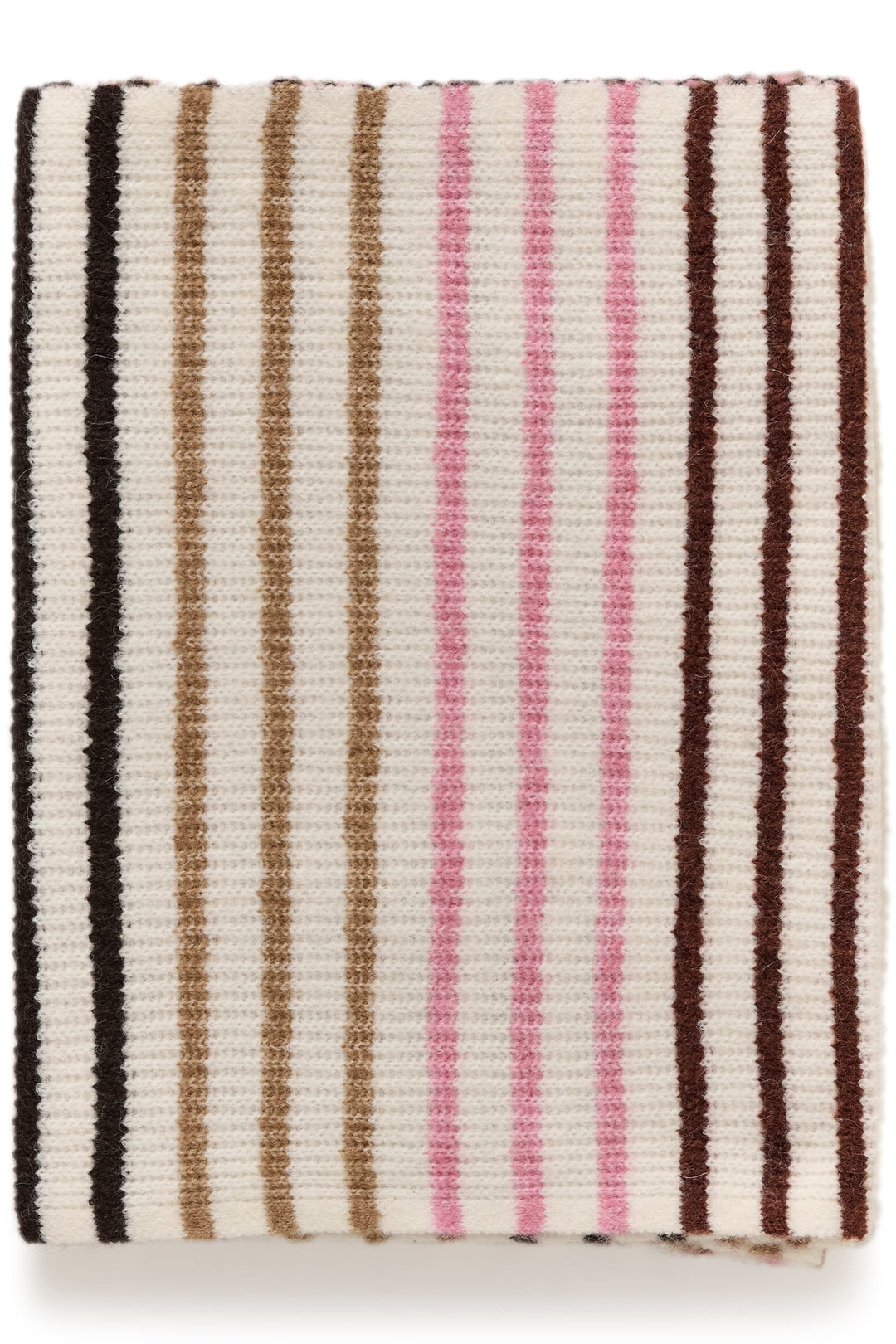 Vue de face foulard rayé Guna Inwear pour femme multicolore - Valérie Simon