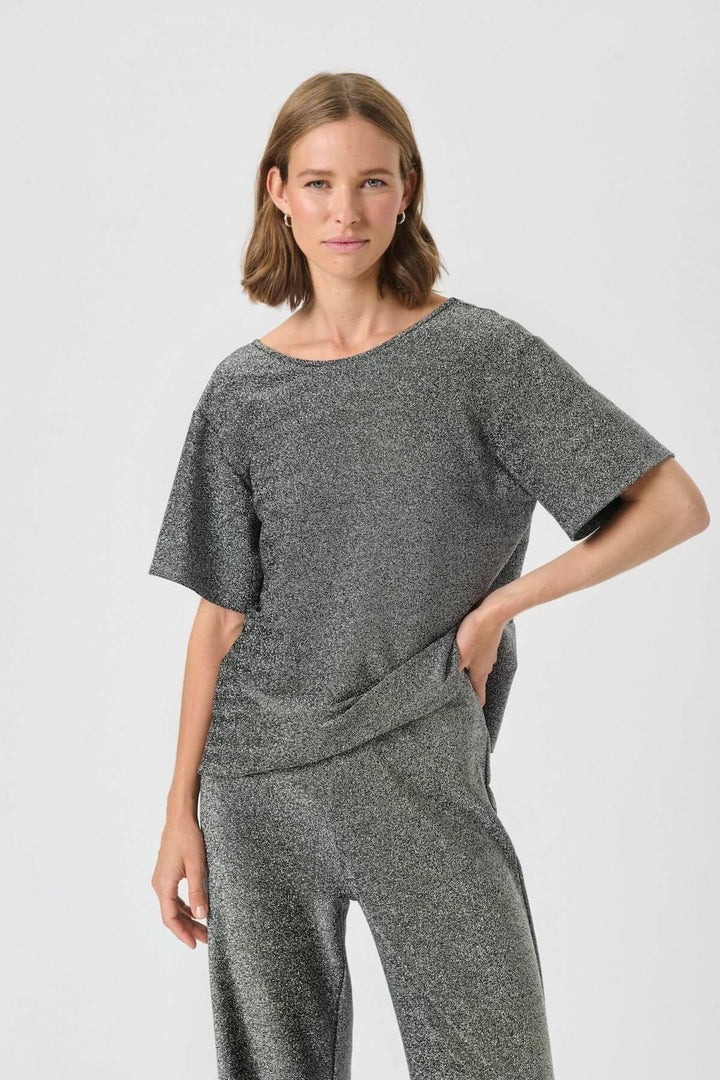 Haut scintillant à dos dégagé Verrona