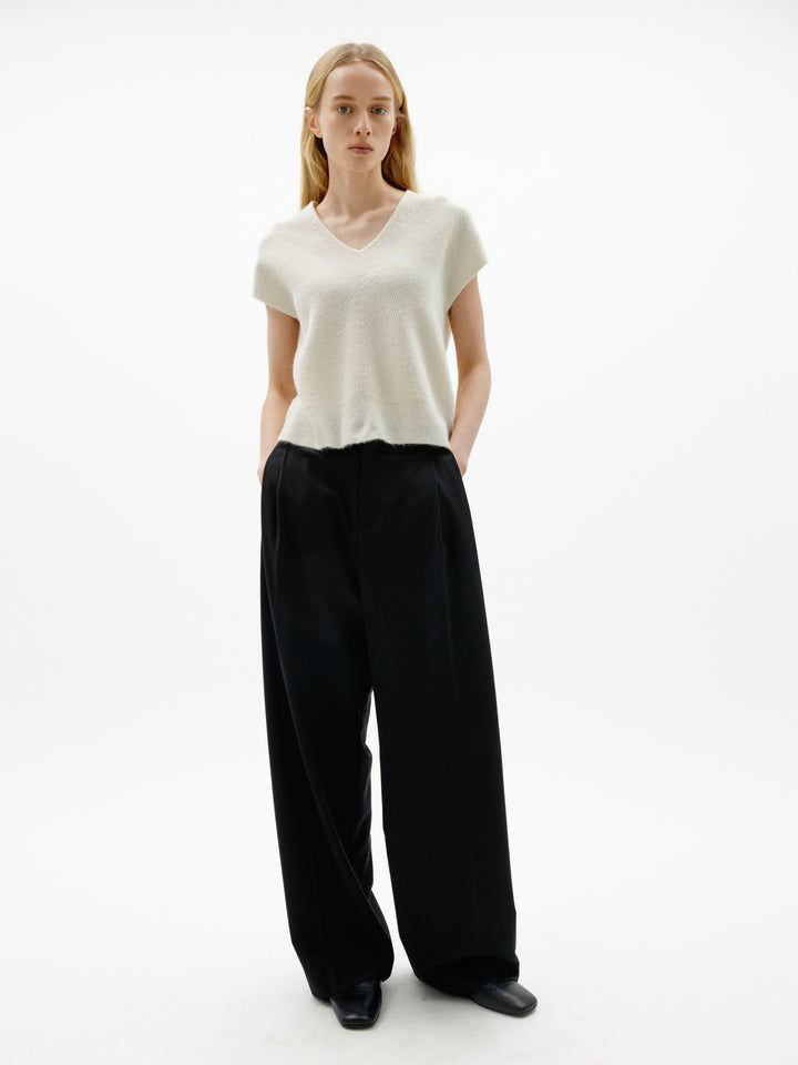 Veste sans manches Guna en maille à col V