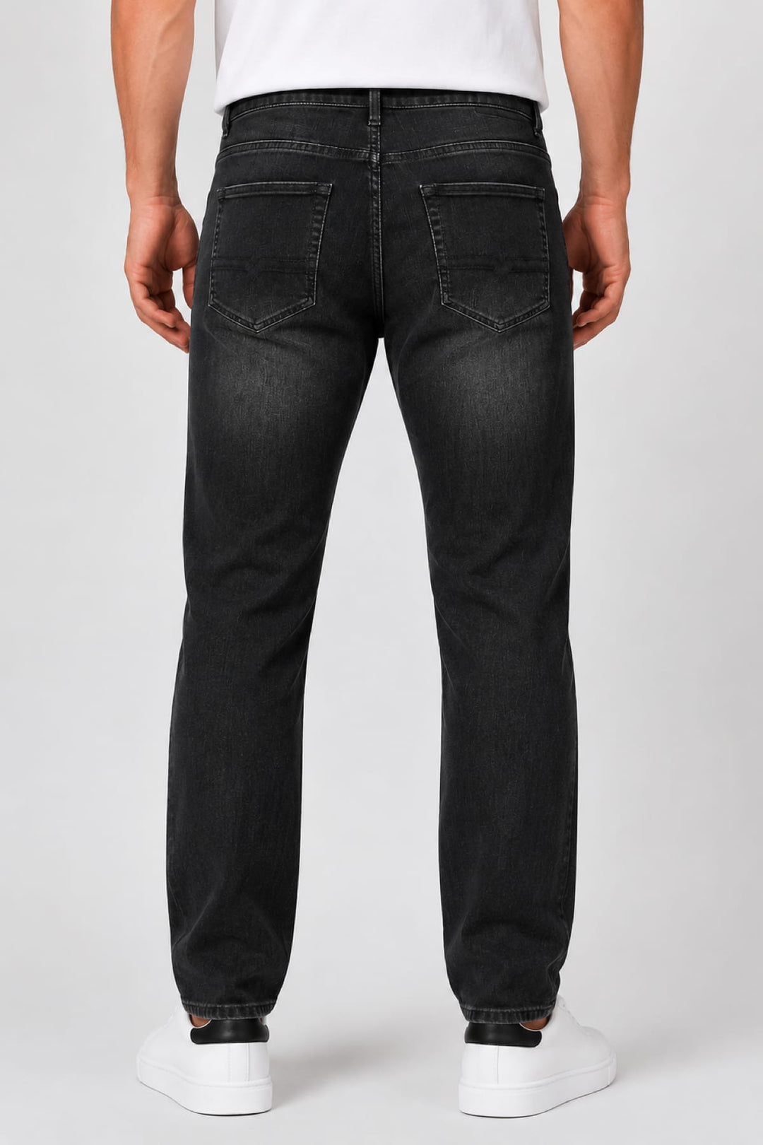 Vue latérale jean coupe droite Black Bull pour homme denim foncé - Valérie Simon