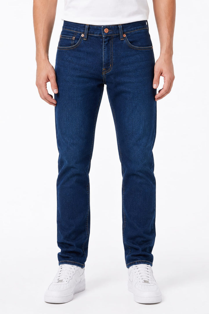 Vue de côté jean moderne Black Bull homme gris foncé détails poches arrière - Valérie Simon