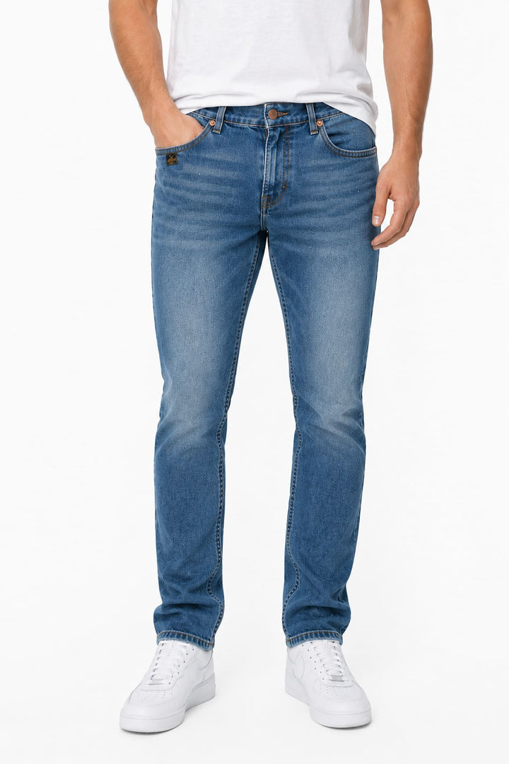 Vue portée coupe ajustée Jean Jack Black Bull homme denim noir - Valérie Simon